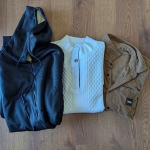 Bundle Of 3 Mens Long Sleeve Shirts XXL